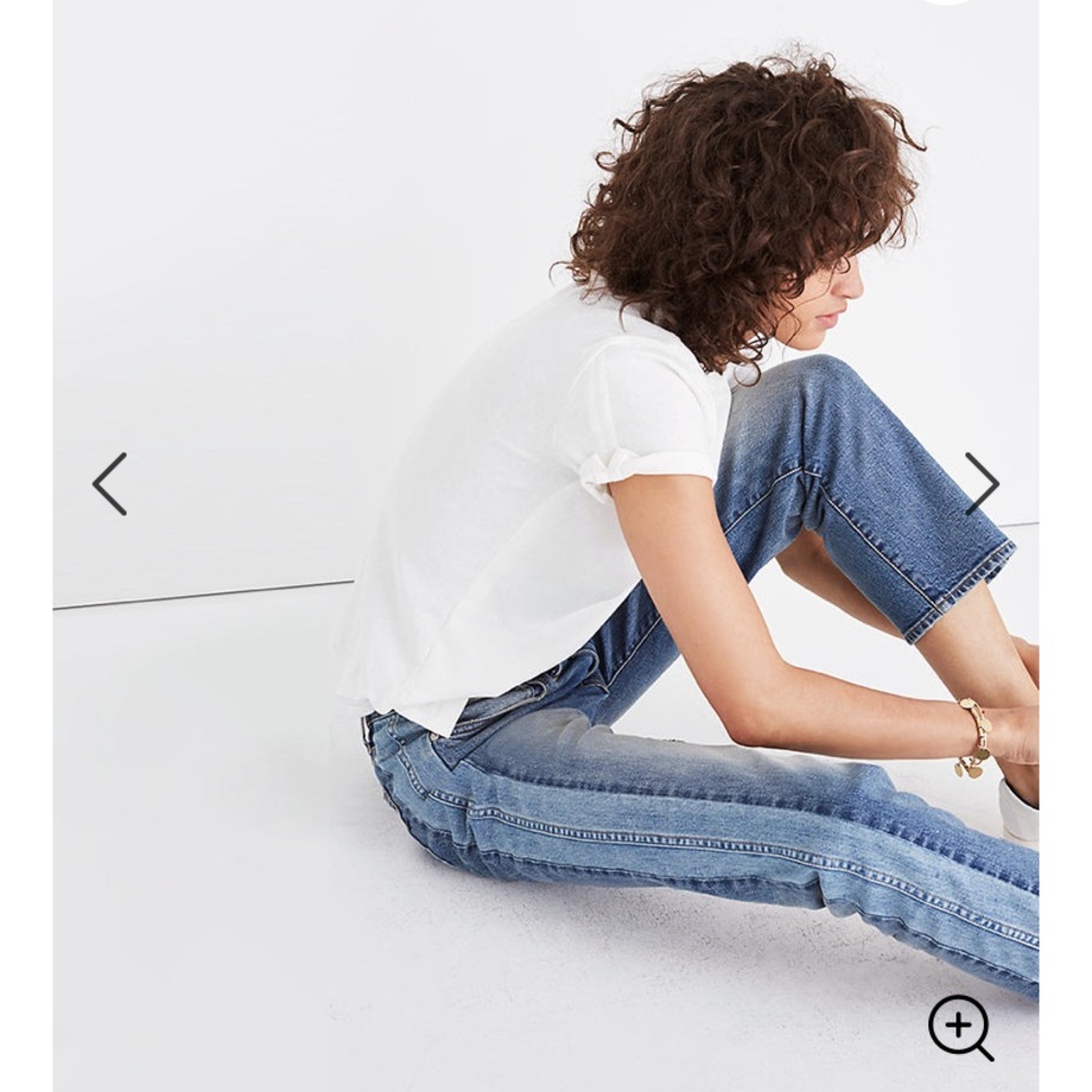 Madewell Cruiser Straight Crop Jeans Pieced Ed. - Picture 2 of 10